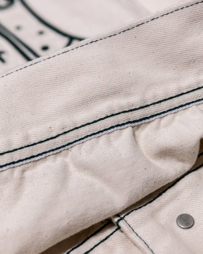 Space Cowboy White Denim Trucker Jacket